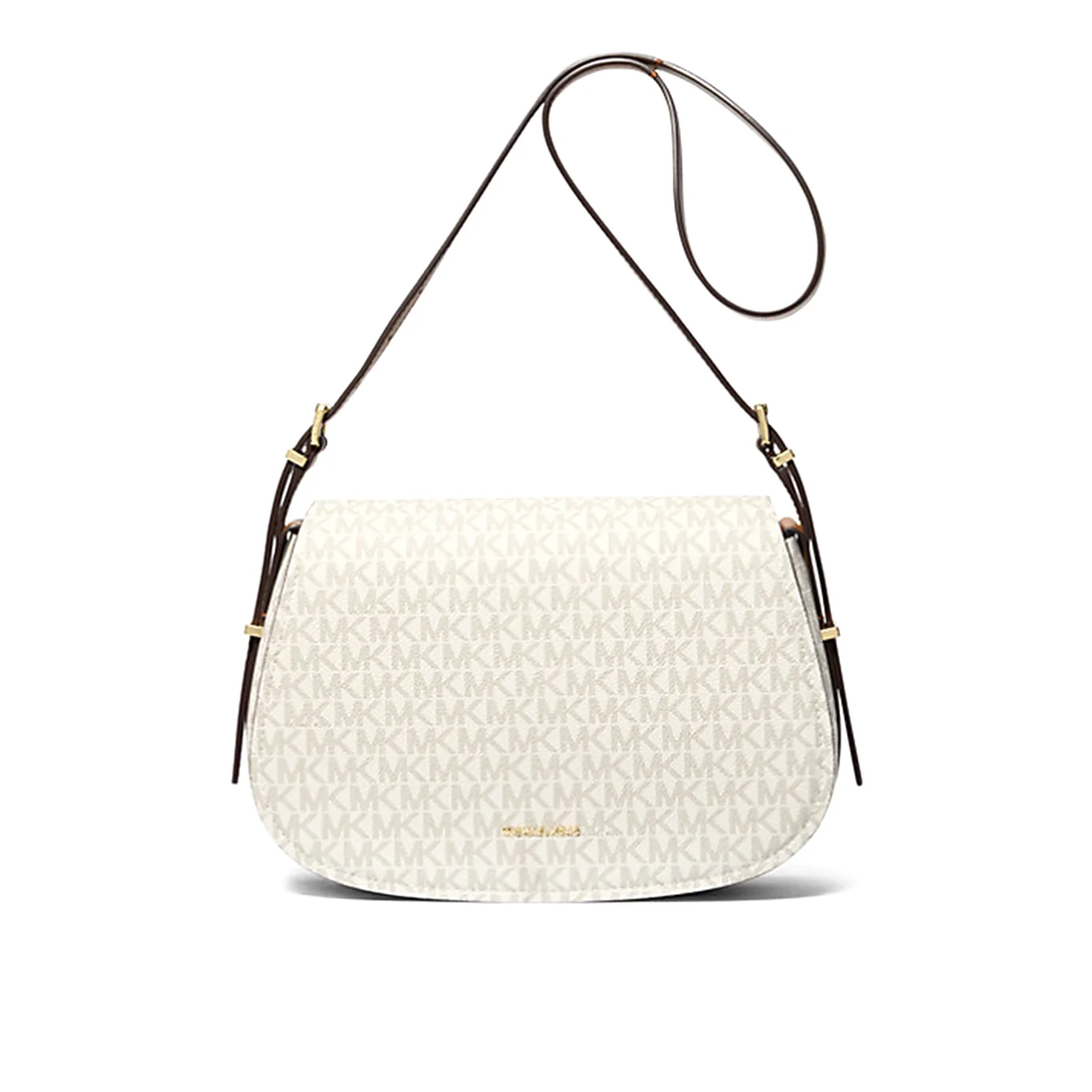 Lydia Medium Signature Logo Messenger Bag
