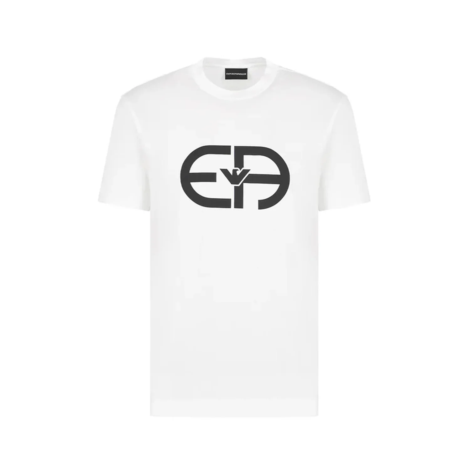 Lyocell-Blend Jersey T-Shirt With Oversized Ea Logo