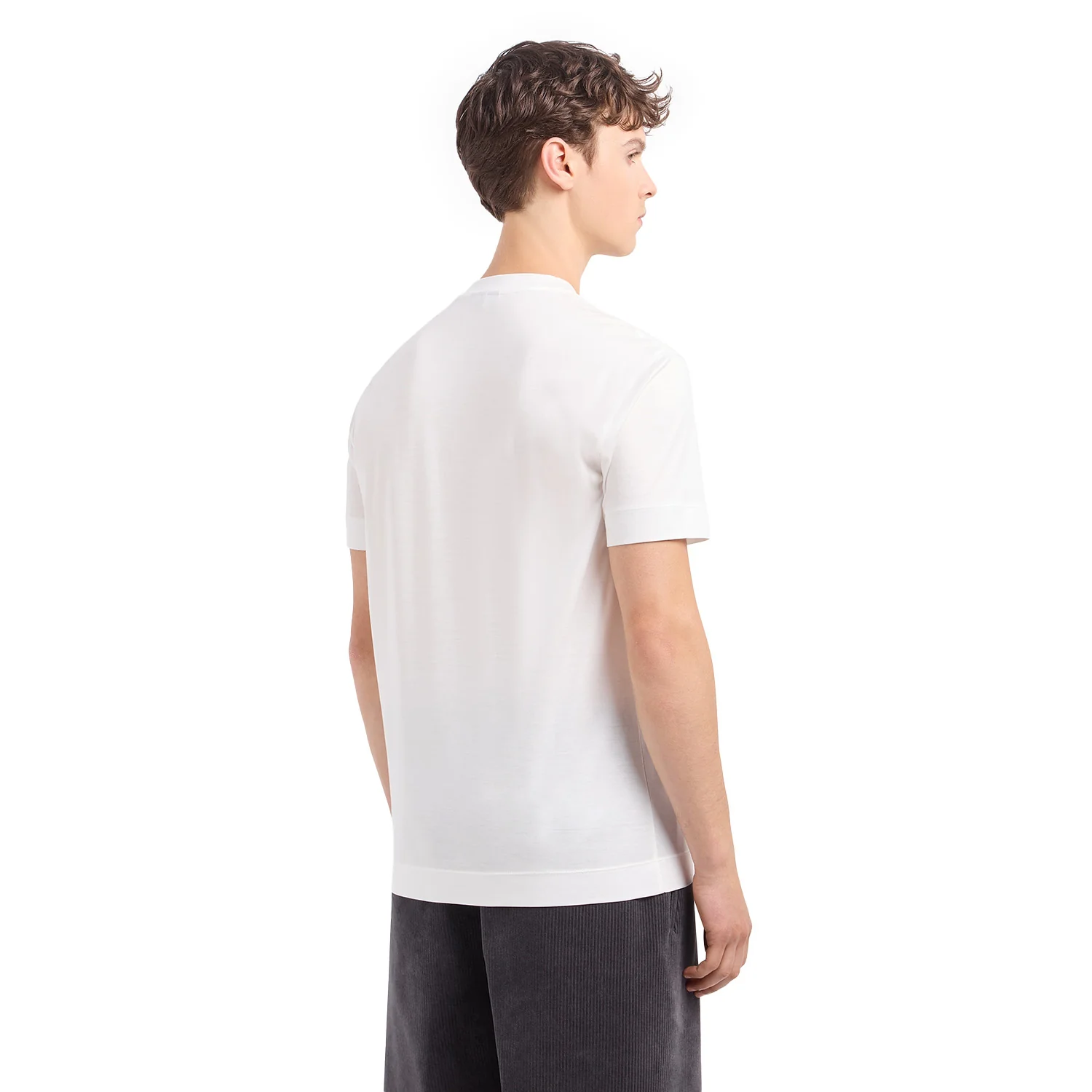 Lyocell-Blend Jersey T-Shirt With Oversized Ea Logo - Image 3