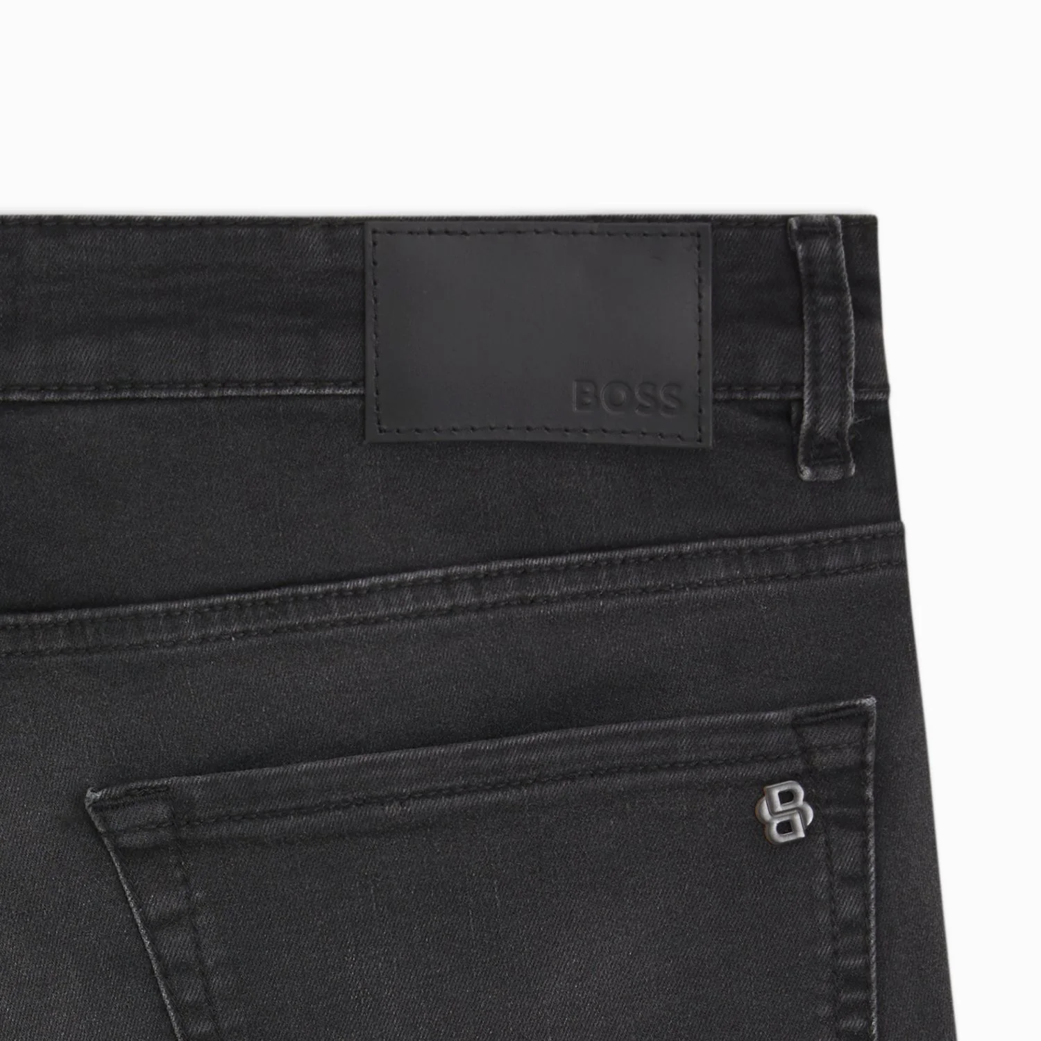 Maine Regular-Fit Jeans In Black Super-Stretch Denim - Image 2
