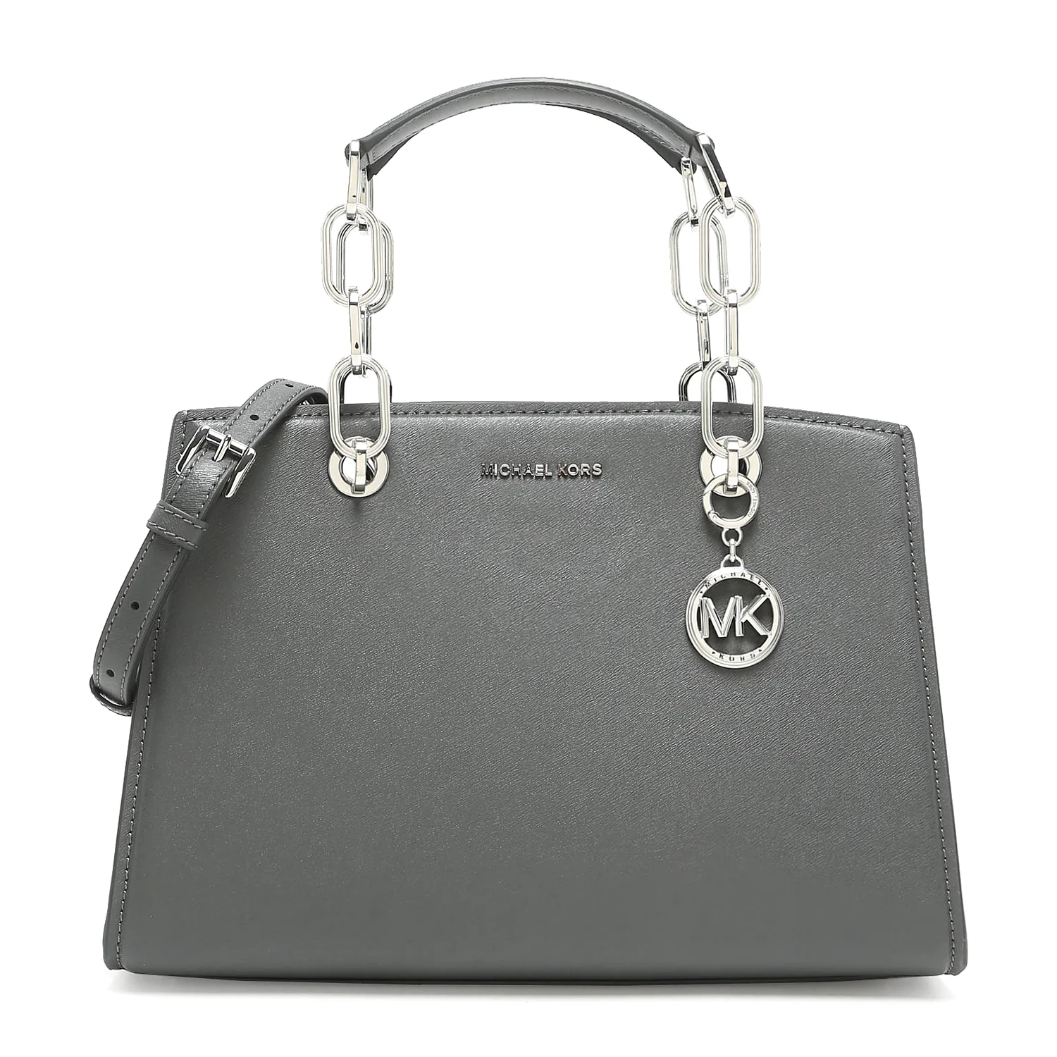 Medium Cynthia Logo Lettering Tote Bag - Image 7