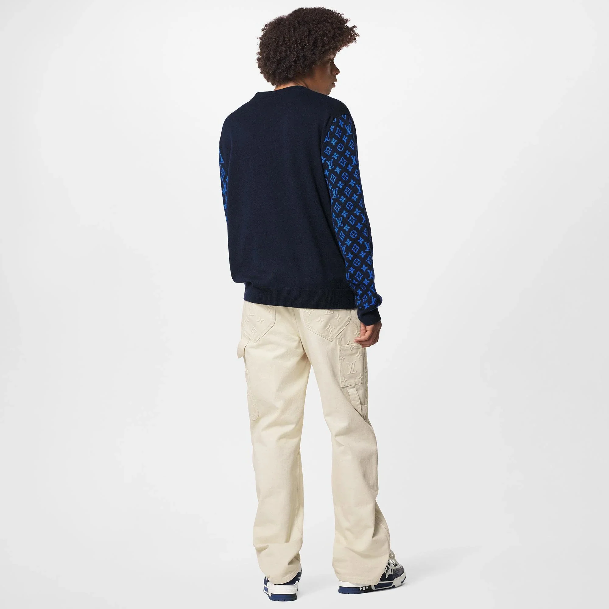 MONOGRAM MIX CASHMERE CREWNECK - Image 3