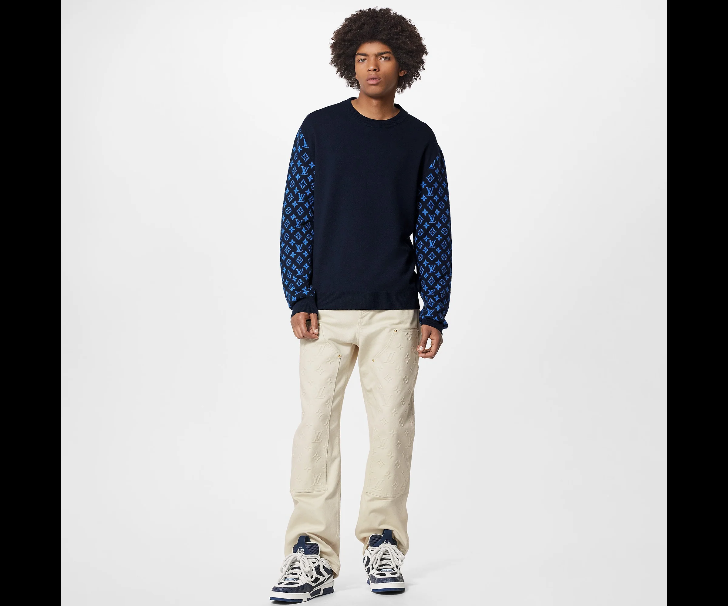 MONOGRAM MIX CASHMERE CREWNECK - Image 5