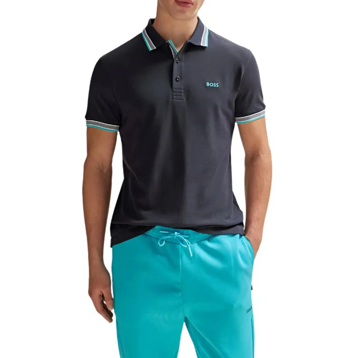 Paddy Polo Shirt In Cotton Piqua With Logo Undercollar - Image 5