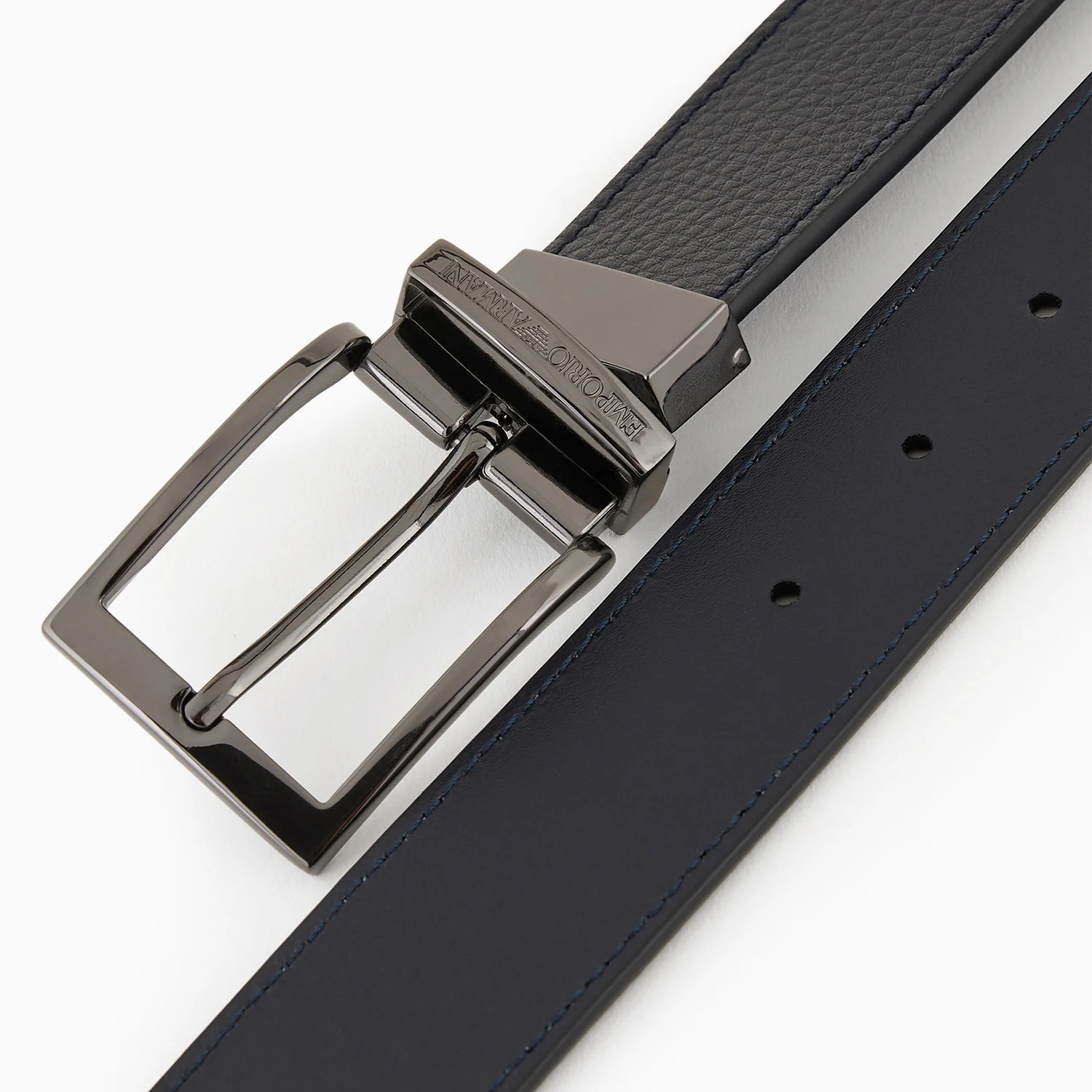 Palmellato-Leather Printed Reversible Belt - Image 3