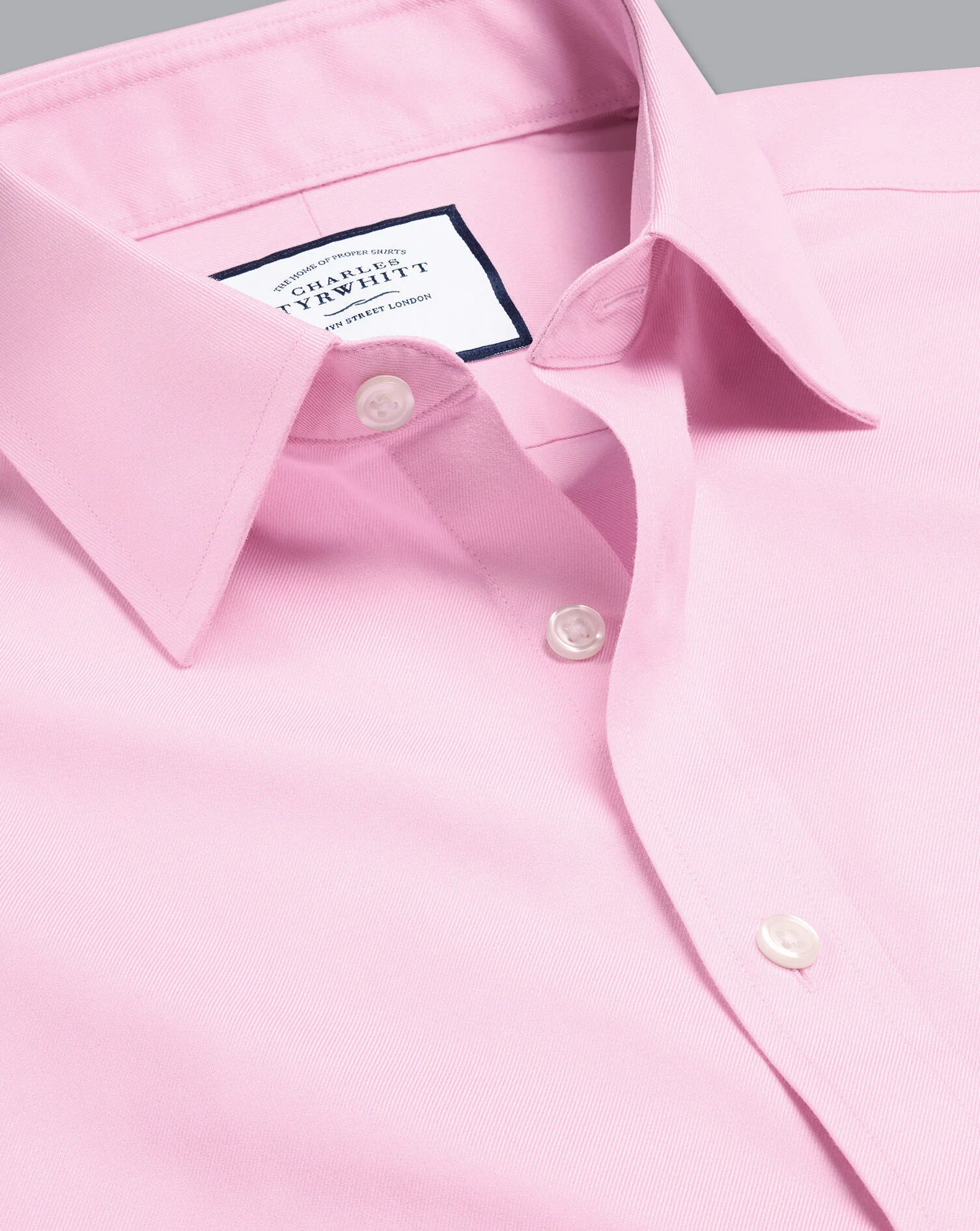 PINK NON IRON TWILL SLIM FIT - Image 4