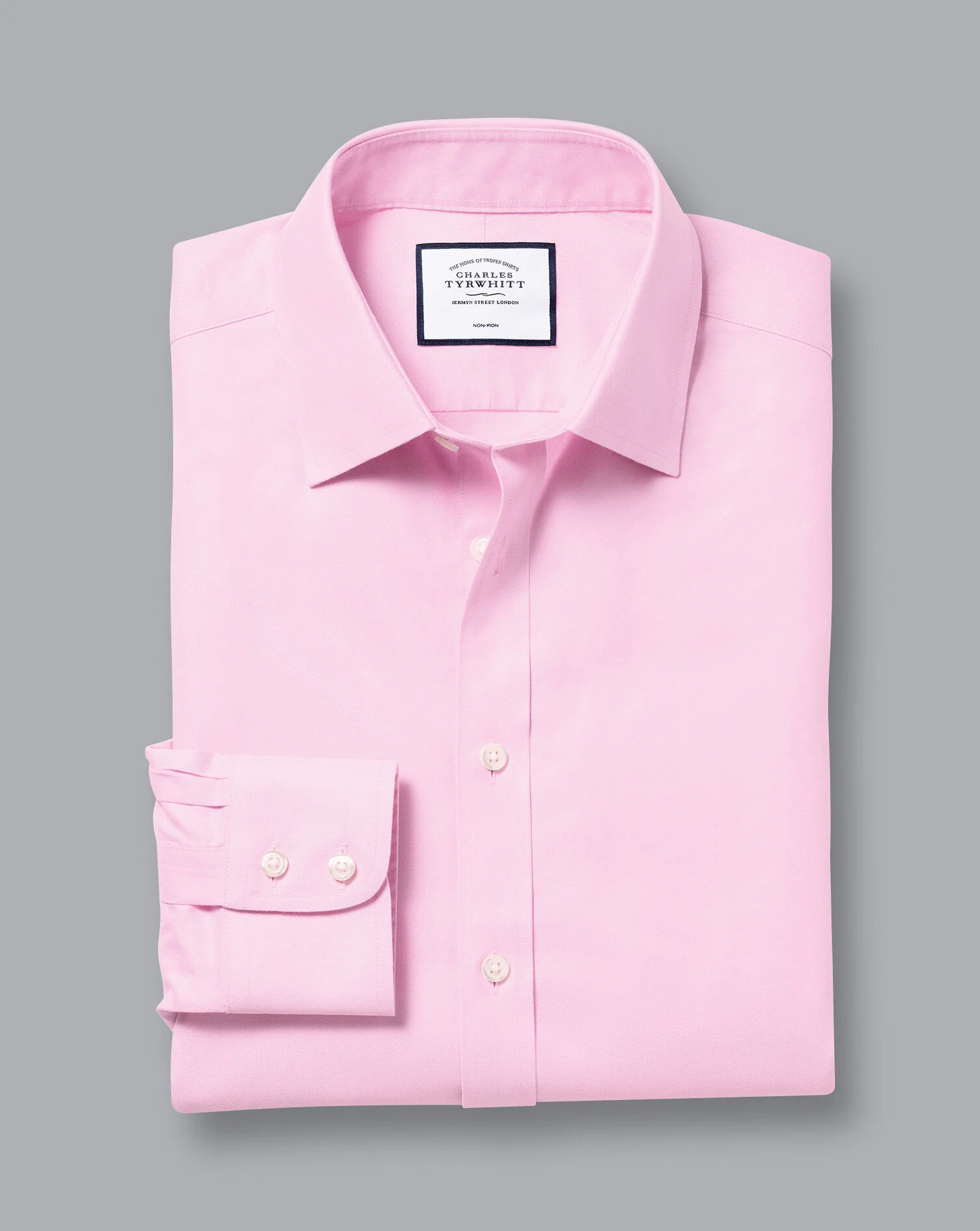 PINK NON IRON TWILL SLIM FIT - Image 6