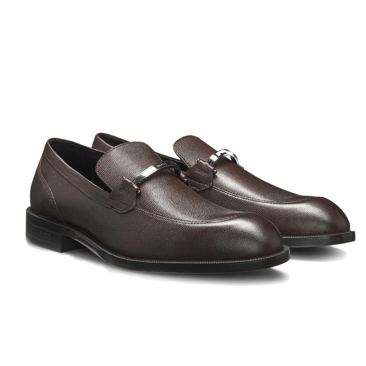 Printed-Leather Loafers With Branded Hardware Trim