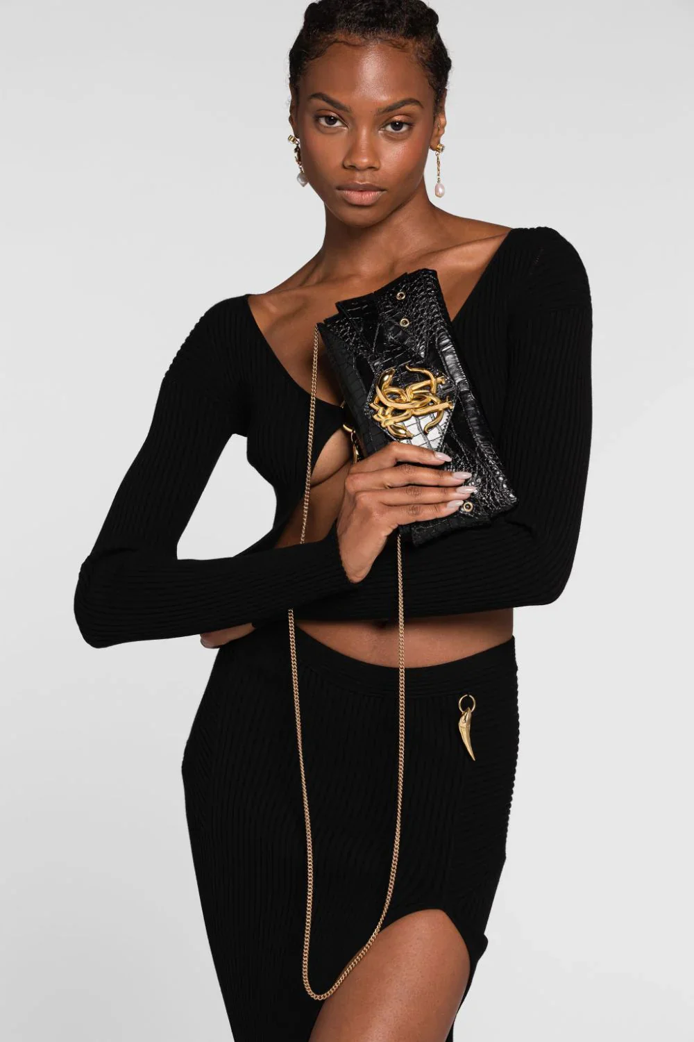 QKB010 PZ055 05051 BLACK ROBERTO CAVALLI WOMEN BAG - Image 4