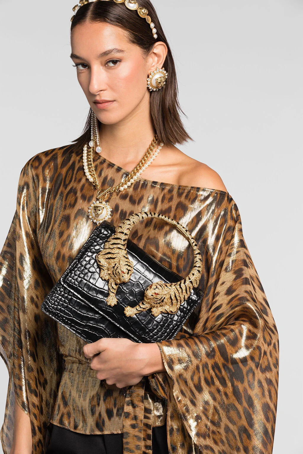QKB024 PZ055 05051 BLACK ROBERTO CAVALLI WOMEN BAG - Image 5