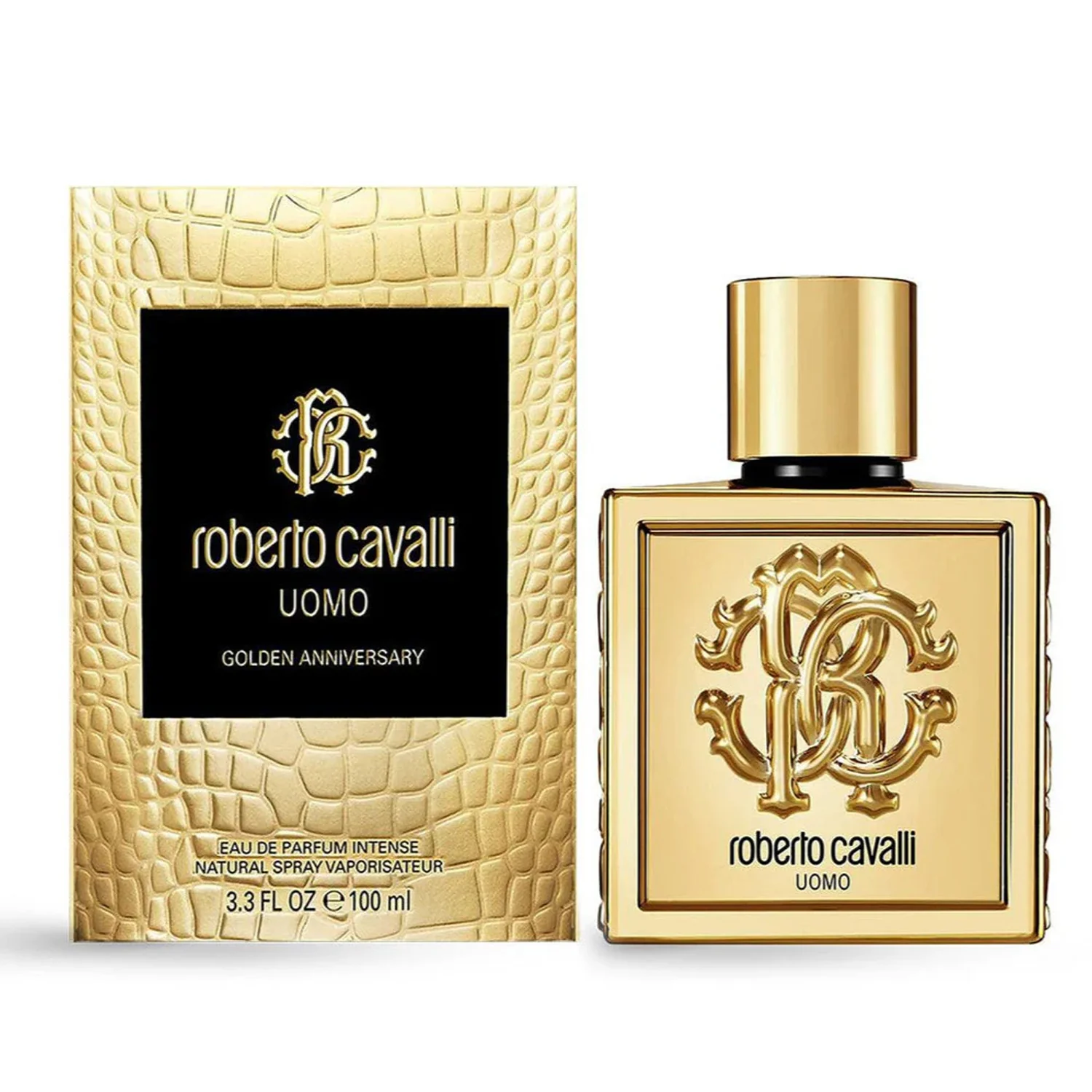 ROBERTO CAVALI UOMO GOLDEN ANNIVERSARY INTENSE MEN EDP 100ML - Image 2