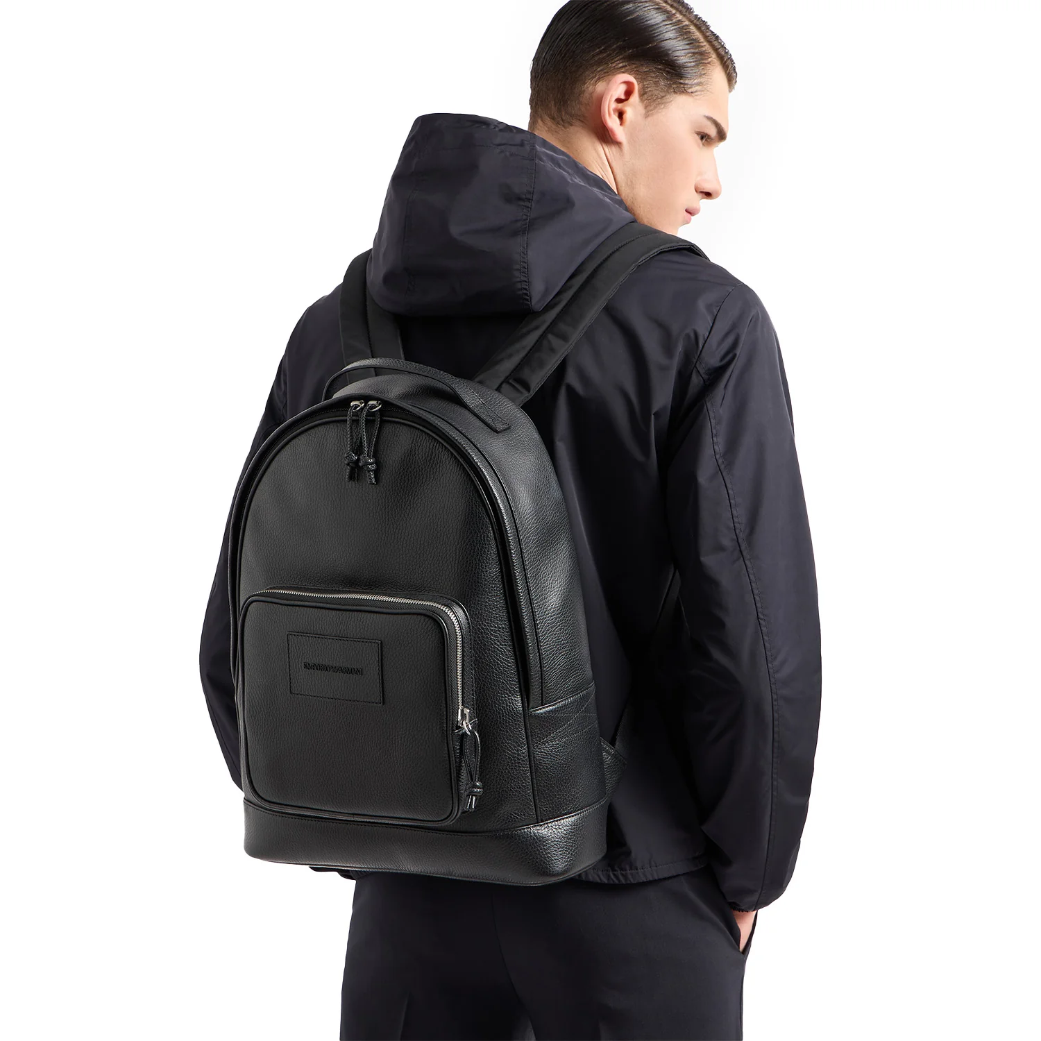 Rounded Backpack In Tumbled Leather - Image 5