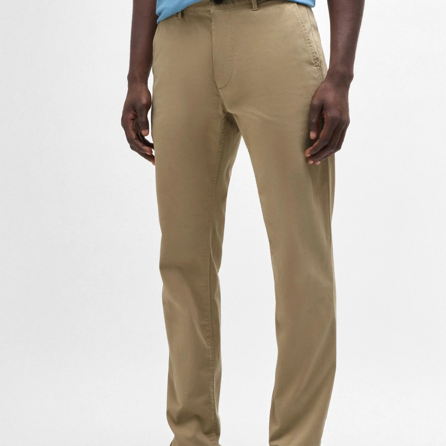 Slim-Fit Chinos In Stretch-Cotton Satin - Image 2