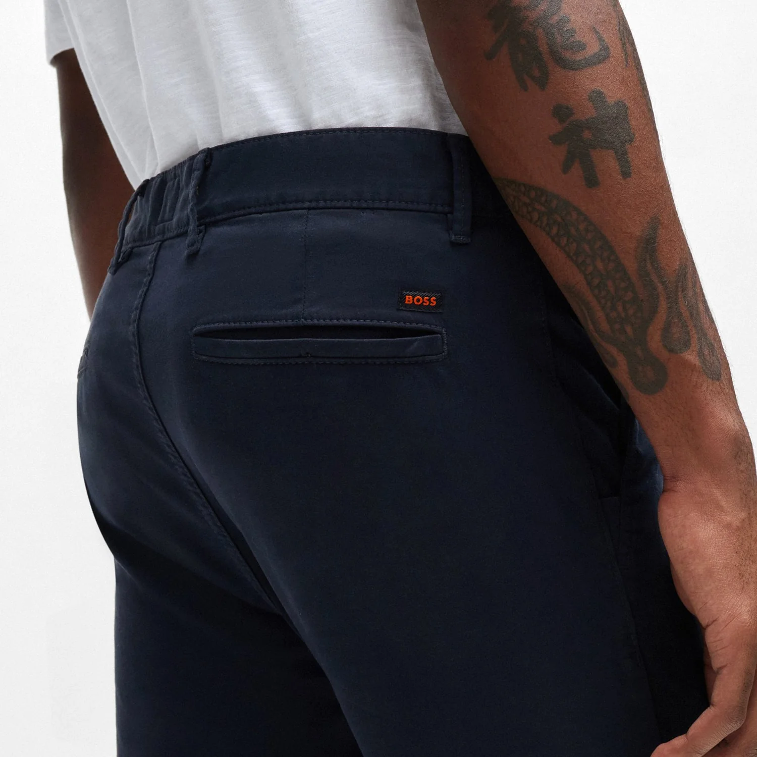 Slim-Fit Chinos In Stretch-Cotton Satin - Image 7