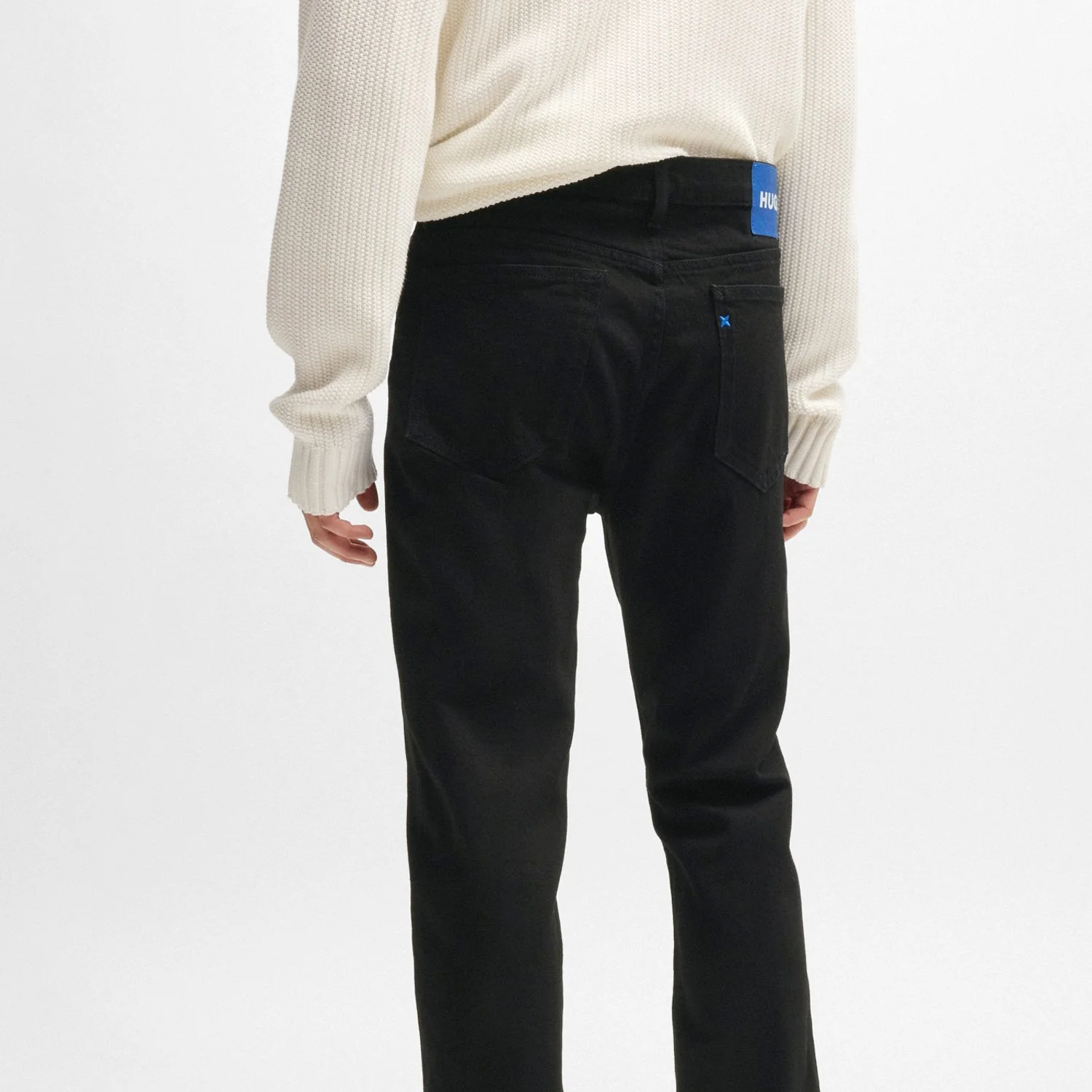 Slim-Fit Jeans In Black Stretch Denim - Image 2
