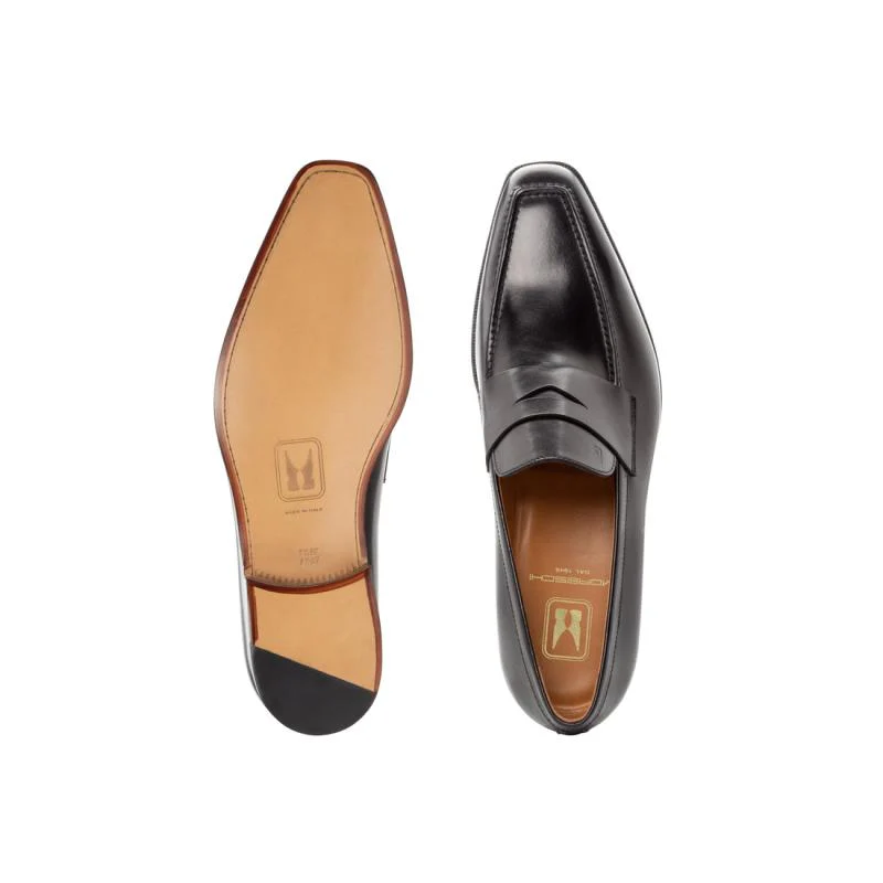 SOFIA BLACK CALFSKIN LEATHER SOLE - Image 3