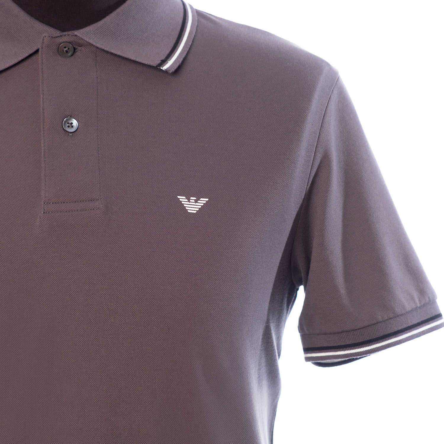 Stretch Piqua Polo Shirt With Micro Eagle Embroidery - Image 7