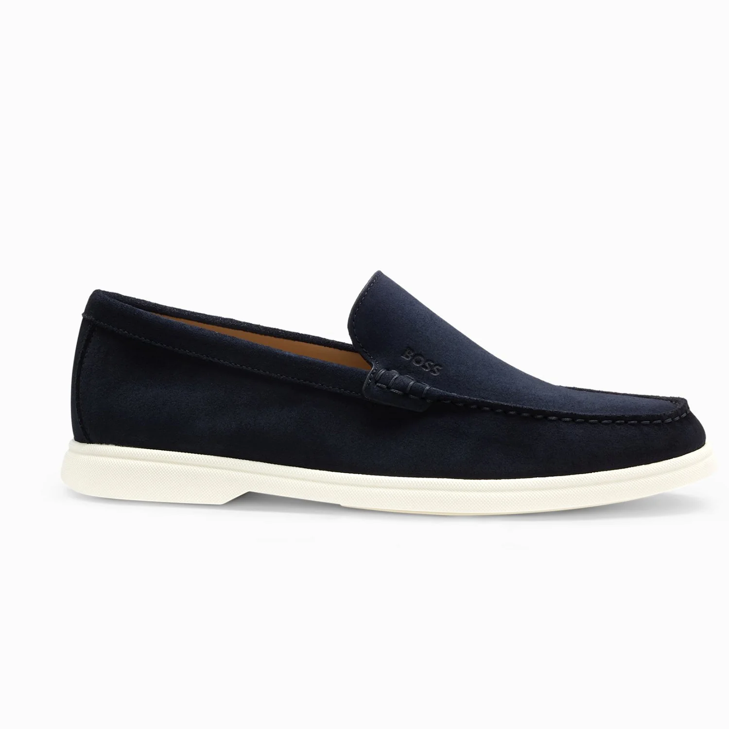 Suede Loafers With Contrast Outsole - Image 2