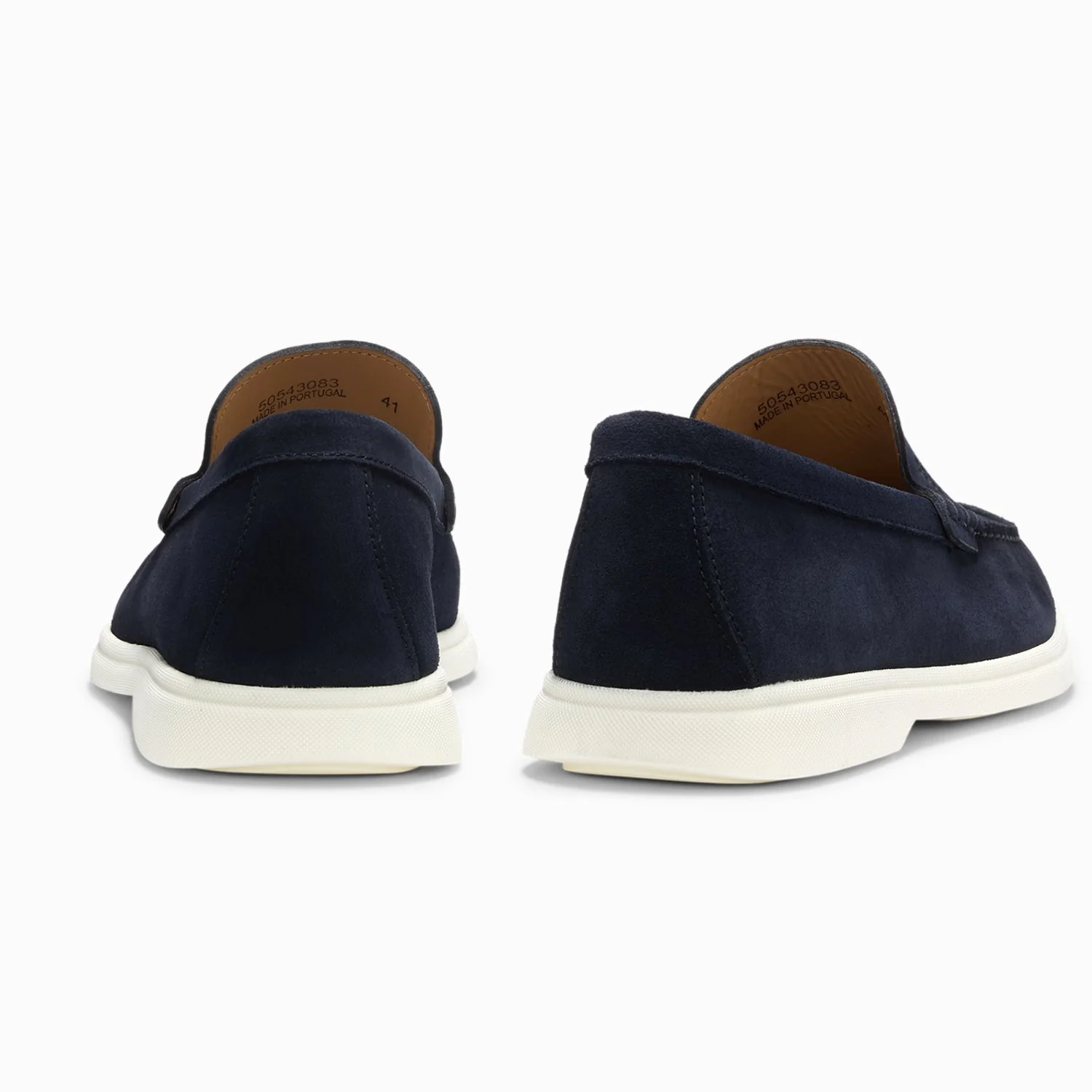 Suede Loafers With Contrast Outsole - Image 4