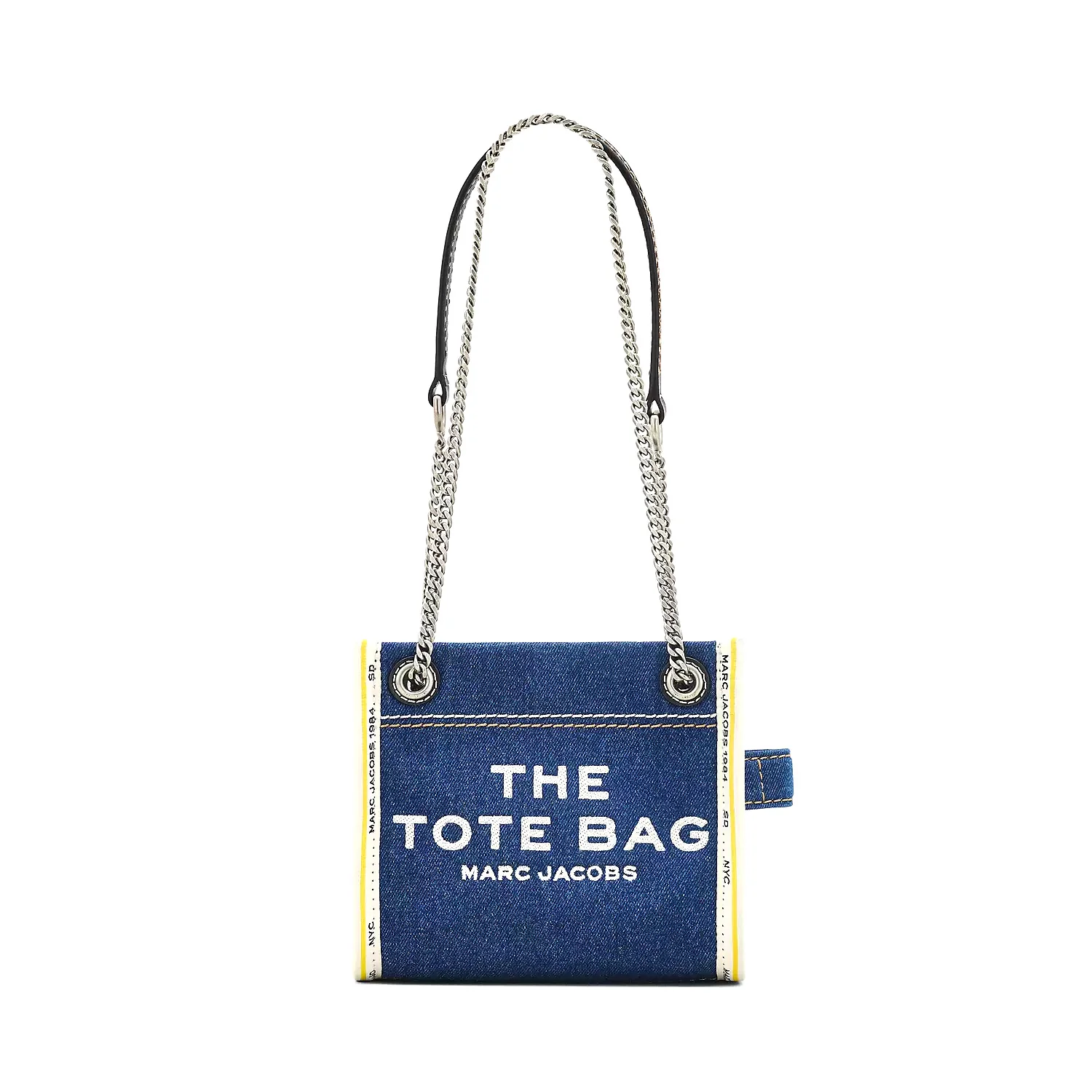 The Denim Chain Crossbody Tote Bag