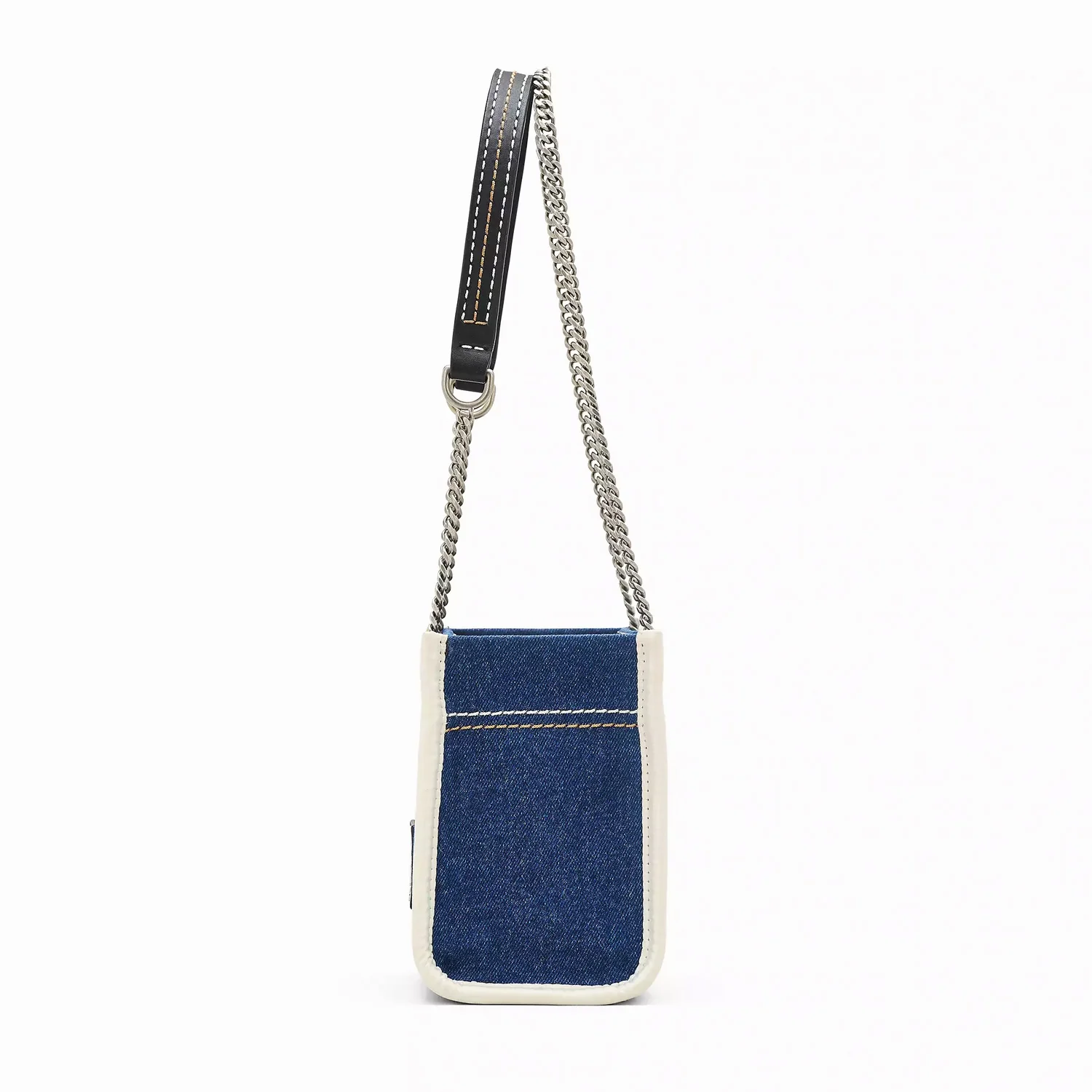 The Denim Chain Crossbody Tote Bag - Image 5