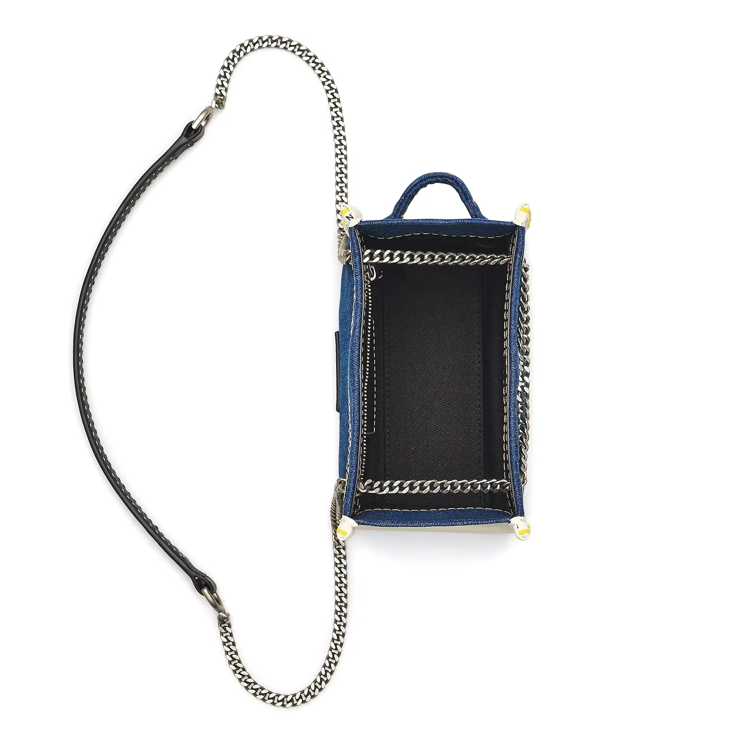 The Denim Chain Crossbody Tote Bag - Image 6