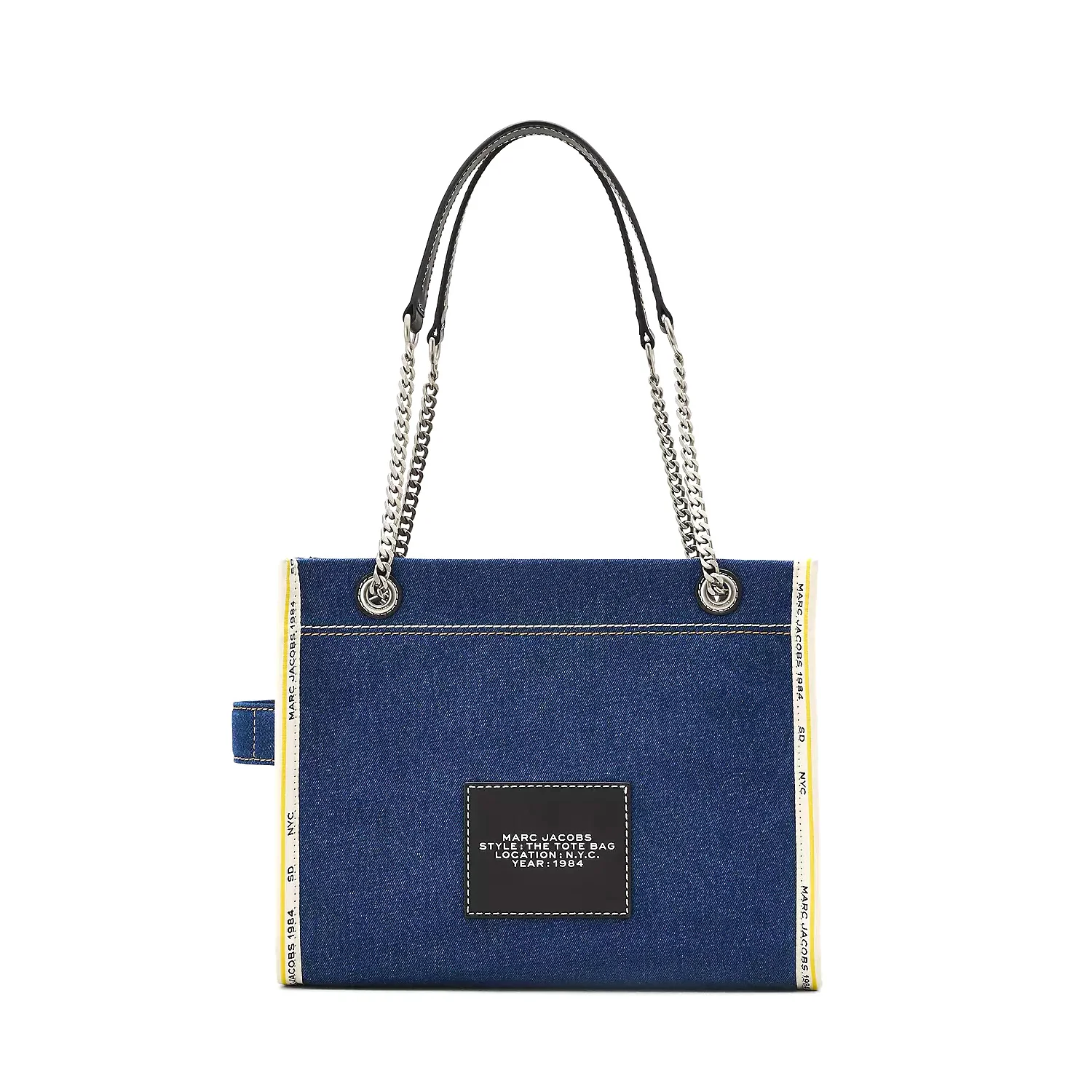 The Denim Chain Medium Tote Bag - Image 3