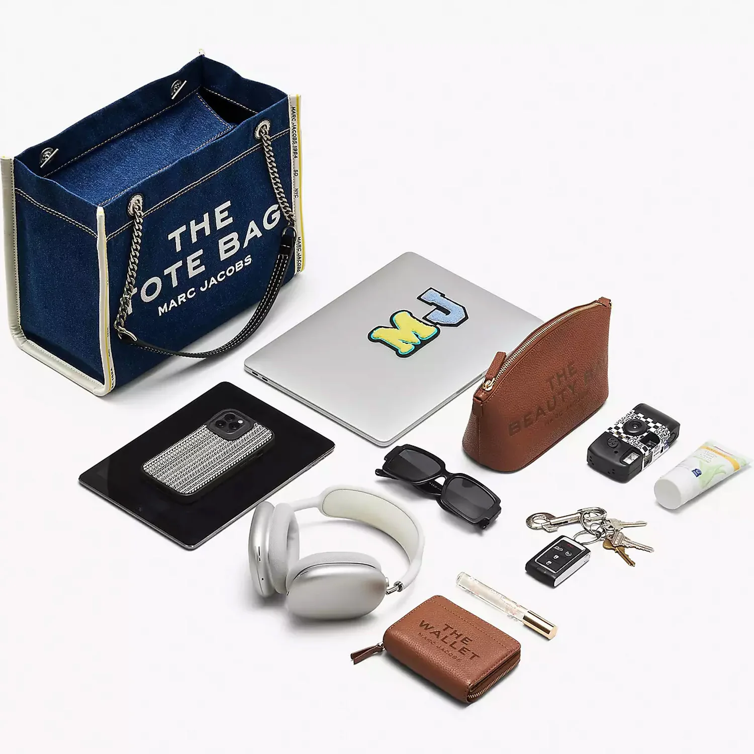 The Denim Chain Medium Tote Bag - Image 4