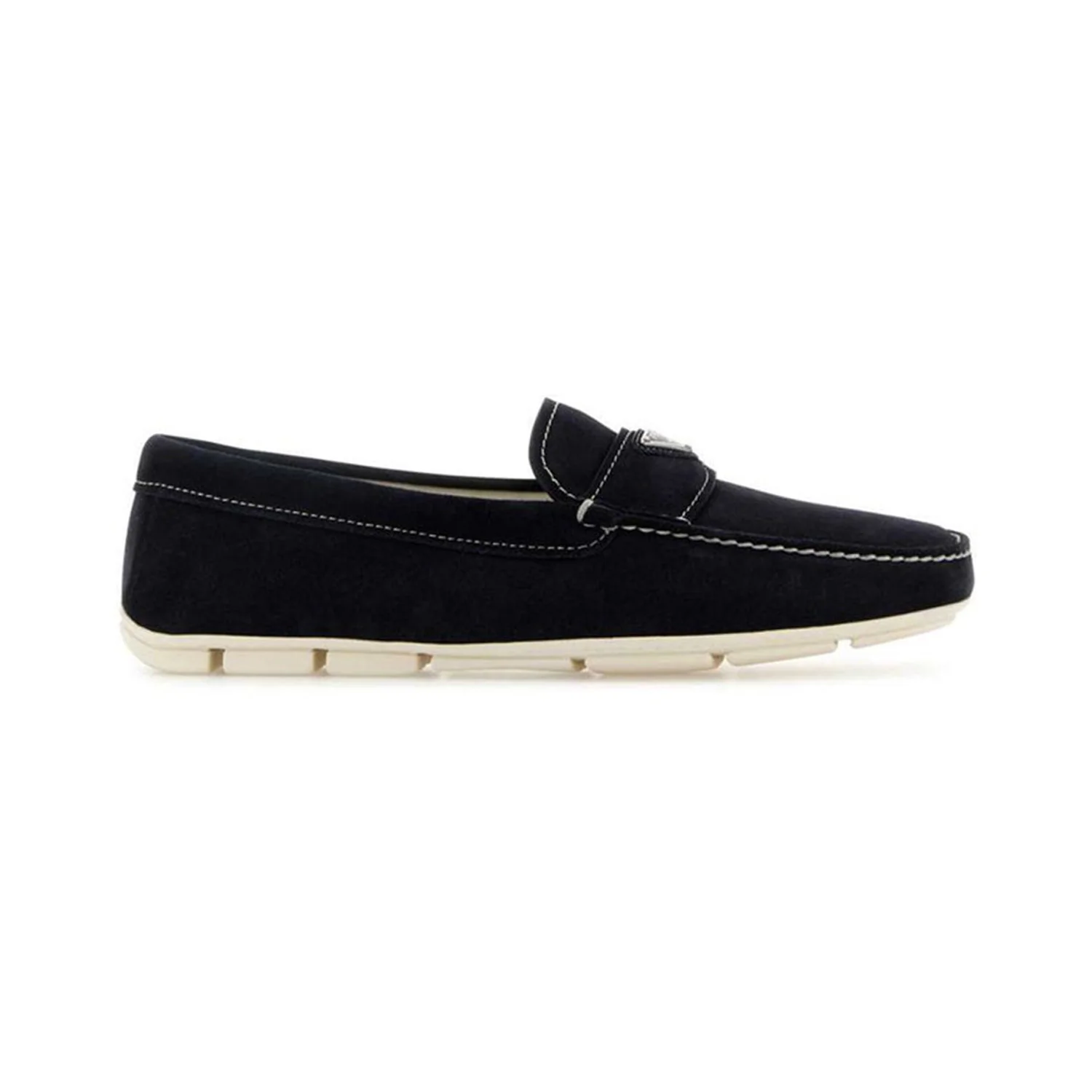 Triangle-Logo Slip-On Loafers
