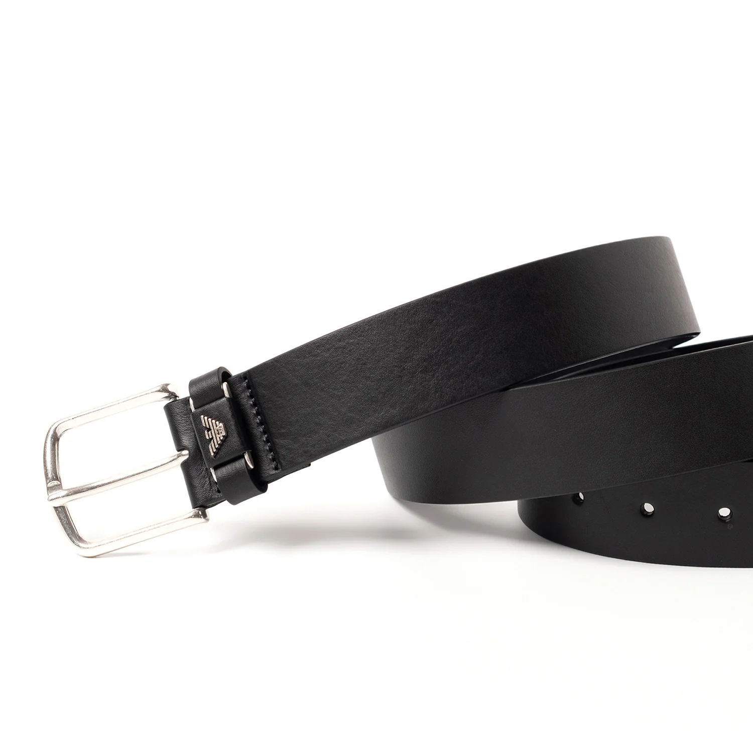 Tumbled-Leather Belt With Oversized Logo Lettering - Image 5