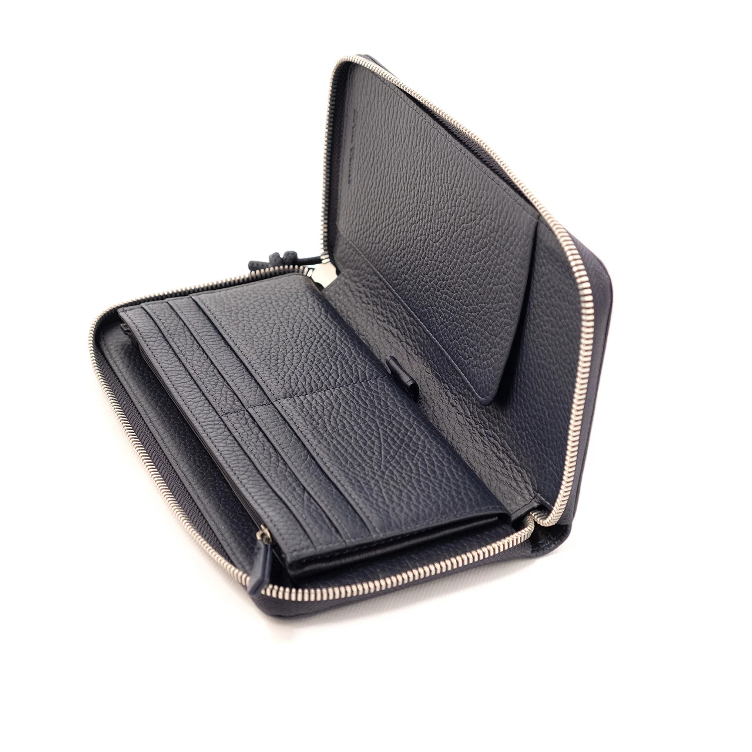 Tumbled Leather Wallet With Wrap-Around Zip - Image 3