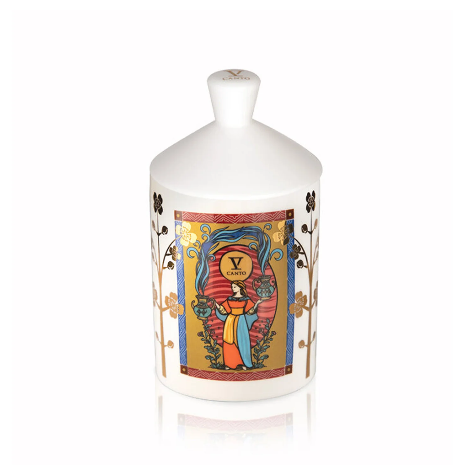 V-CANTO WHITE CERAMIC CANDLE ARKANO DELLA TEMPERANZA - Image 3