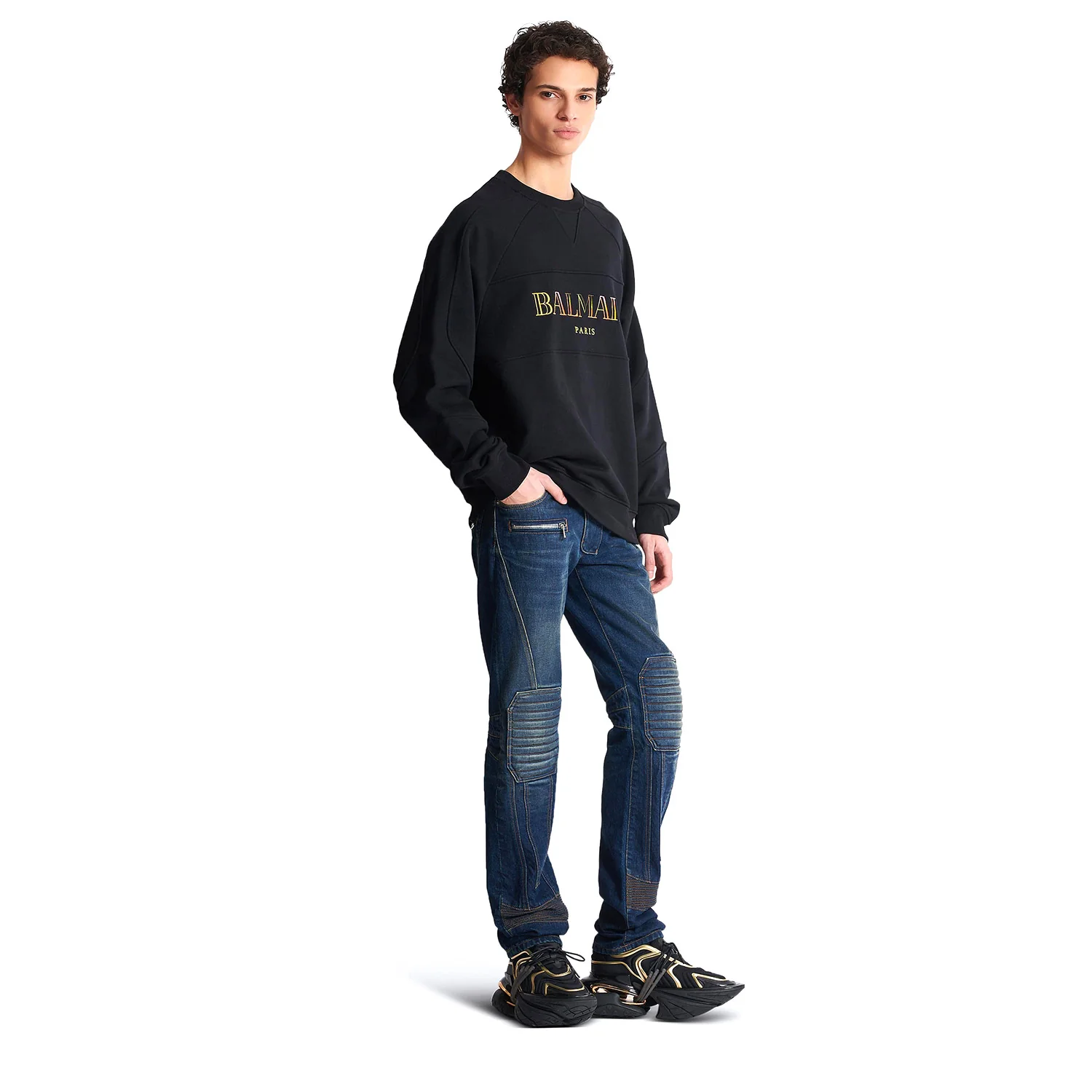 Vintage Balmain Embroidered Oversized Sweatshirt - Image 2