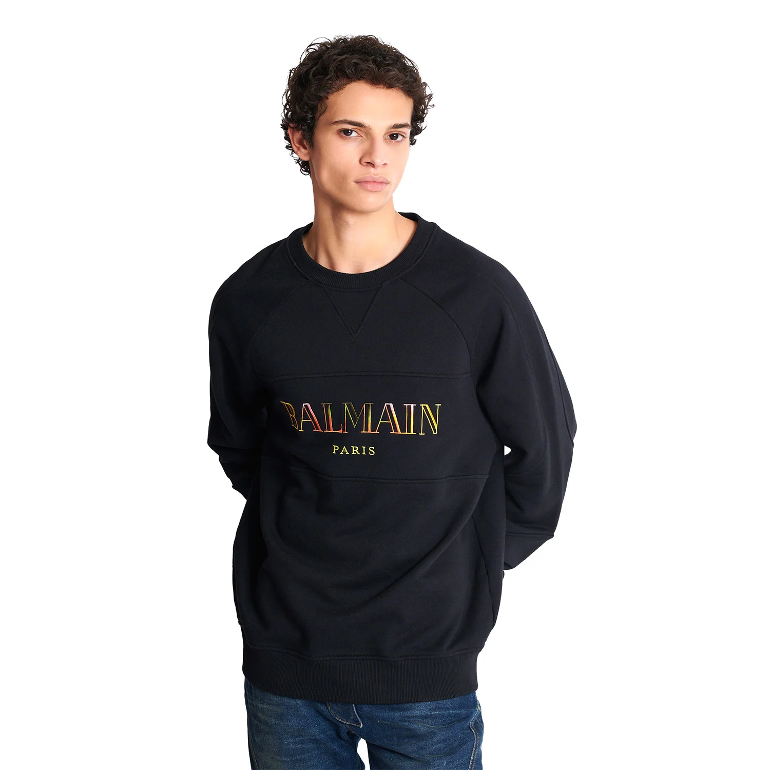 Vintage Balmain Embroidered Oversized Sweatshirt - Image 3