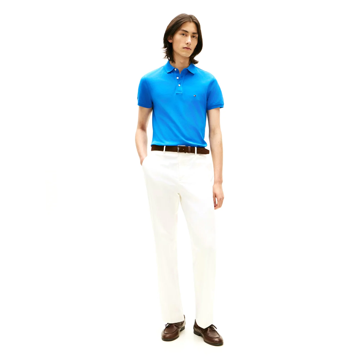 Pure Cotton Slim Fit Polo Shirt - Image 2