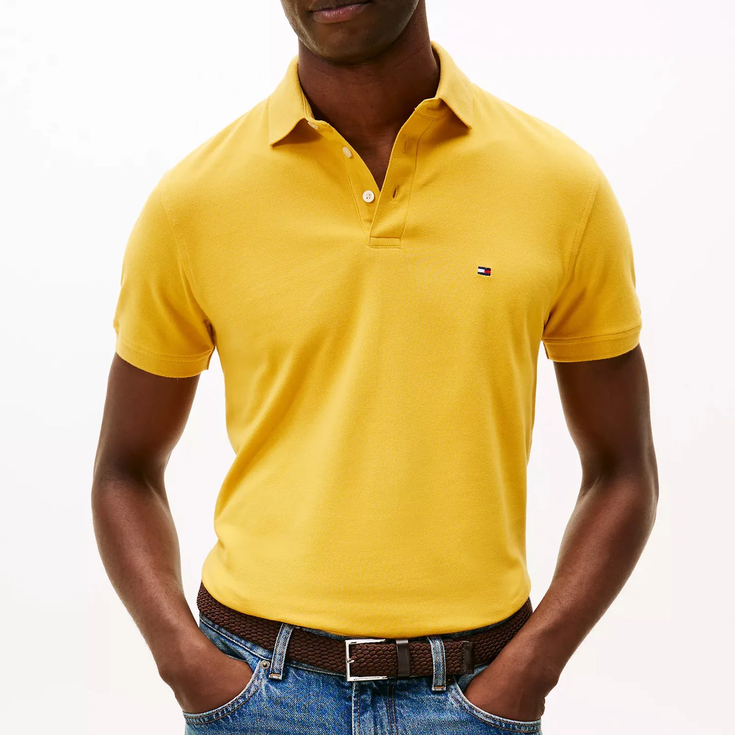 Slim Fit Stretch Pique Polo