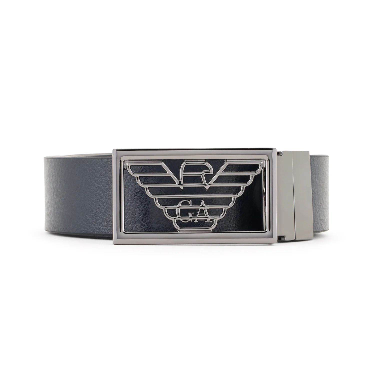 Two-Toned Reversible Leather Belt With One Side In Palmellato Leather - Image 2